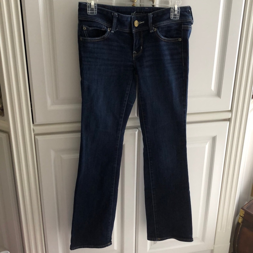 🇺🇸🦅 American Eagle Classic Slim Boot low waist Stretch dark wash jeans